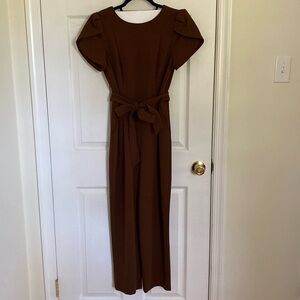 Calvin Klein Chocolate Brown Jumpsuit. Size 4. In great condition. Worn once.